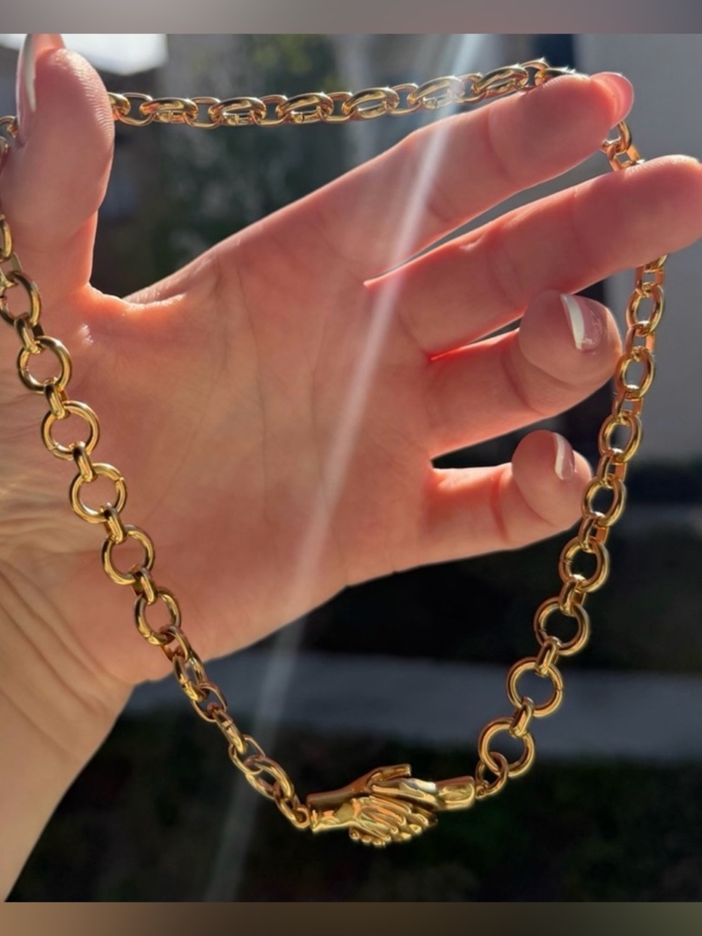 Hands of Friendship Choker Necklace - Picture 2 of 8